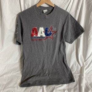 Gray NC AAU Gymnastics Sparkle Graphic T-Shirt
